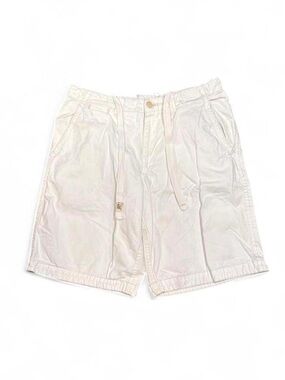 Y2K Aeropostale White Utility Baggy Wide Leg Cargo Shorts